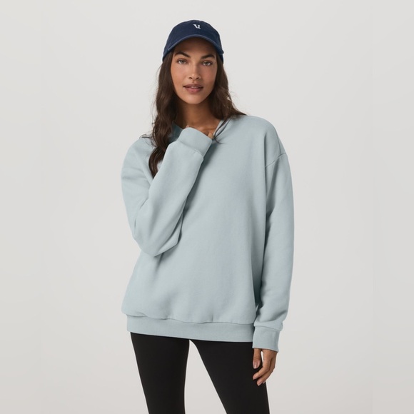 Vuori Restore Oversize Crew Sweatshirt Sz XS  Blue Haze - Picture 5 of 6